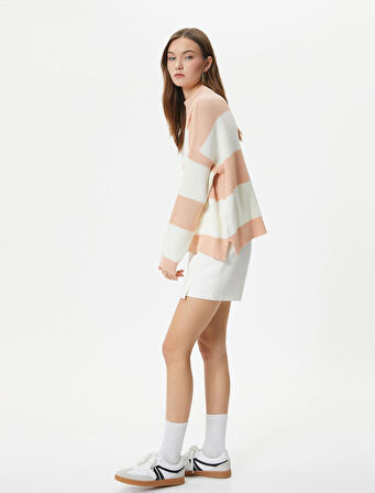 Triko Kazak Uzun Kollu Dik Yaka 