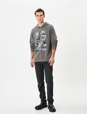 Atatürk Baskılı Kapşonlu Sweatshirt 100.Yıla Özel