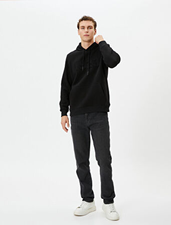 Cumhuriyet Nakışlı Kanguru Cepli Kapşonlu Sweatshirt 100.Yıla Özel