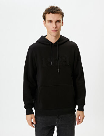 Cumhuriyet Nakışlı Kanguru Cepli Kapşonlu Sweatshirt 100.Yıla Özel