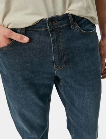 4SAM40159ND Koton Mıchael Erkek Jean Pantolon PETROL