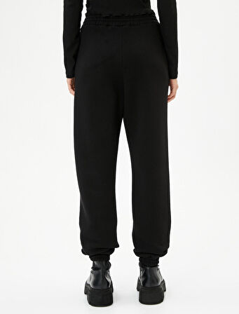 Asimetrik Kesim Jogger Eşofman Altı Cepli Rahat Kalıp