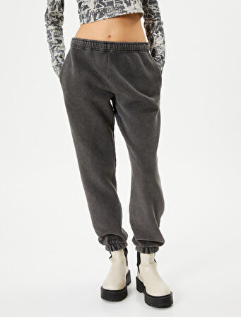 Jogger Eşofman Altı Cepli Pamuklu Rahat Kalıp