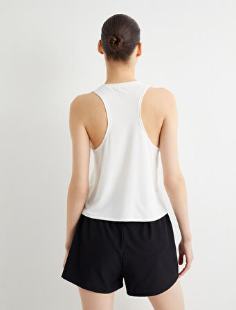 Spor Atlet Bisiklet Yaka Rahat Kalıp