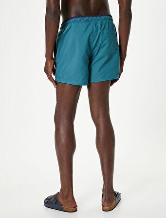 Deniz Şortu Mini Oversize Beli Bağcıklı