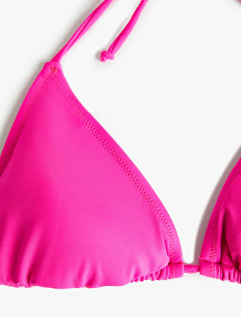 Üçgen Bikini Üstü Çapraz Basic Kaplı