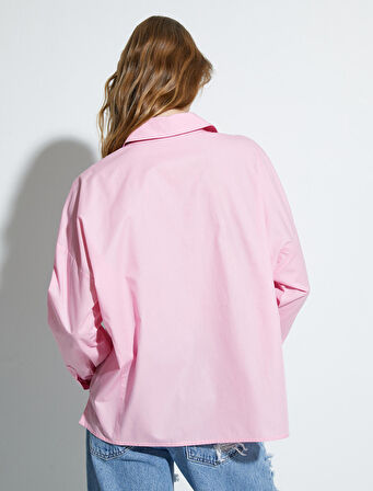 Klasik Gömlek Uzun Kollu Düğmeli Cep Detaylı Regular Fit