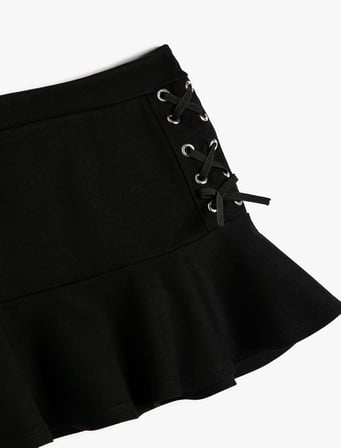 Basic Etek Beli Lastikli Kuş Gözü Detaylı