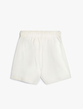 Basic Şort Beli Bağlamalı Pamuklu