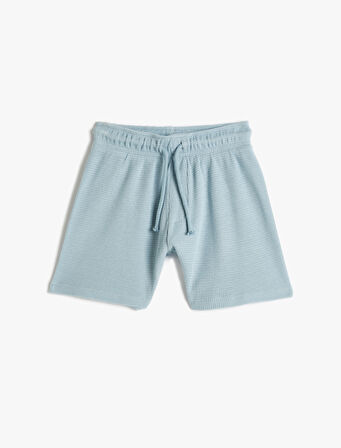Basic Şort Beli Bağlamalı Pamuklu