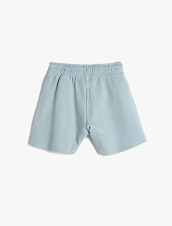 Basic Şort Beli Bağlamalı Pamuklu