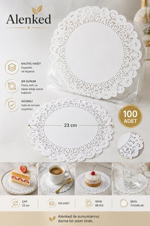 Pasta Dantel Kağıt 24cm 100 Adet