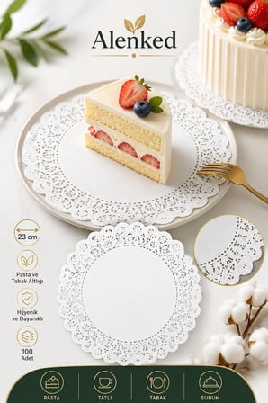 Pasta Dantel Kağıt 24cm 100 Adet