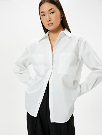 Klasik Gömlek Uzun Kollu Düğmeli Manşet Yaka Regular Fit