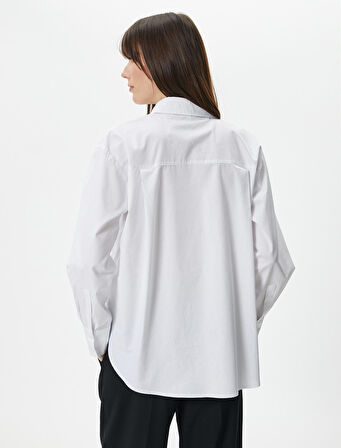 Uzun Kollu Gömlek Düğmeli Pamuklu Standart Kesim