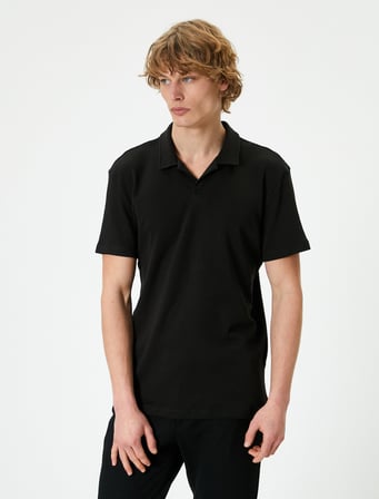 Polo Yaka Tişört Slim Fit Kısa Kollu