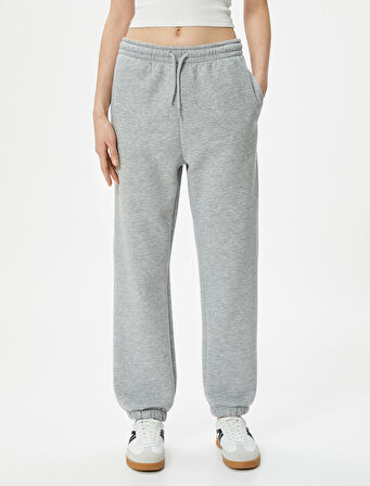 Jogger Eşofman Altı Bağcıklı Normal Bel 