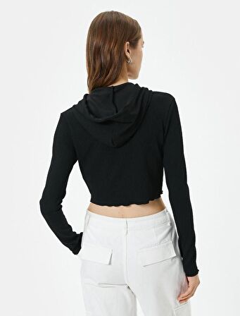 4SAK50276EK Koton Kadın T-shirt SİYAH
