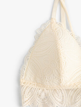 Dantelli Bralet Dolgusuz Balensiz