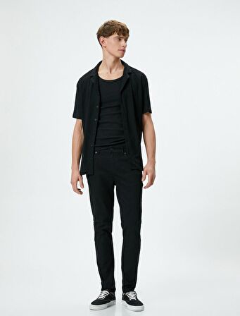 4Sam40233Nd Koton Mıchael Erkek Jean Pantolon SİYAH