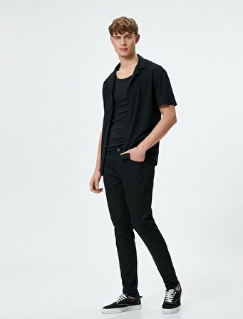 4Sam40233Nd Koton Mıchael Erkek Jean Pantolon SİYAH