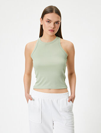 Spor Atlet Bisiklet Yaka Ribanalı Slim Fit 