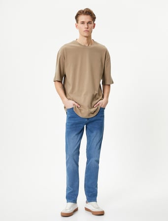 Slim Fit Kot Pantolon - Brad Jean