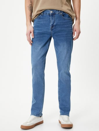 Slim Fit Kot Pantolon - Brad Jean