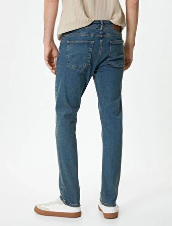 4SAM40235ND Koton Erkek Jean Pantolon PETROL