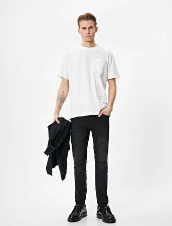 4SAM40239ND Koton Erkek Jean Pantolon SİYAH