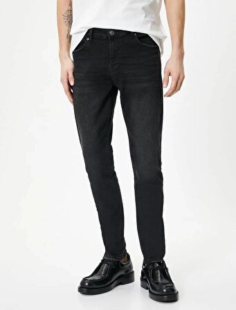 4SAM40239ND Koton Erkek Jean Pantolon SİYAH