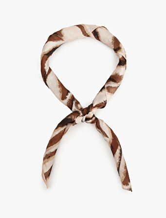 Fular Kare Leopar Desenli