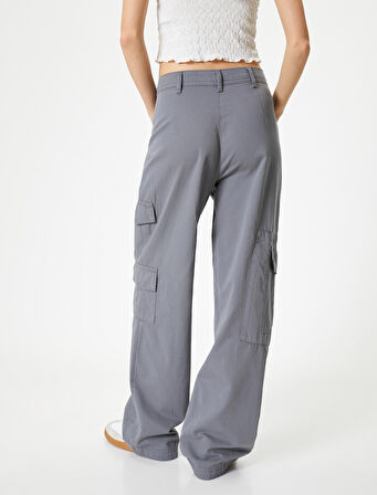 Chino Kargo Pantolon Gabardin Rahat Kalıp Pamuklu