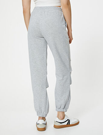 Jogger Pantolon Beli Bağlamalı Cepli Paçaları Elastik