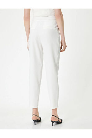 Havuç Pantolon Yüksek Bel Cep Detaylı