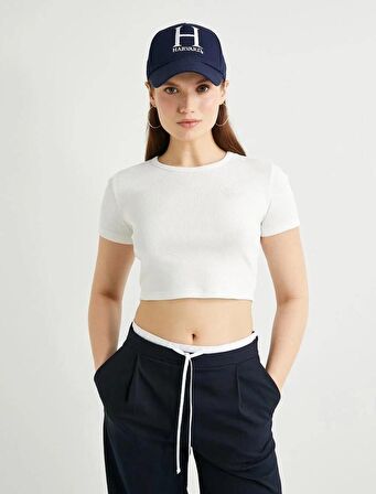 4SAK50234EK Koton Kadın T-shirt BEYAZ