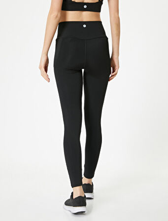 Spor Tayt Asimetrik Kesim Dikiş Detaylı Slim Fit
