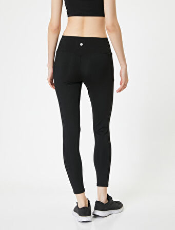 Sporcu Taytı Yüksek Bel Cepli Slim Fit