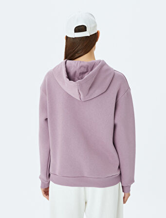 Kanguru Cepli Kapüşonlu Oversize Basic Sweatshirt