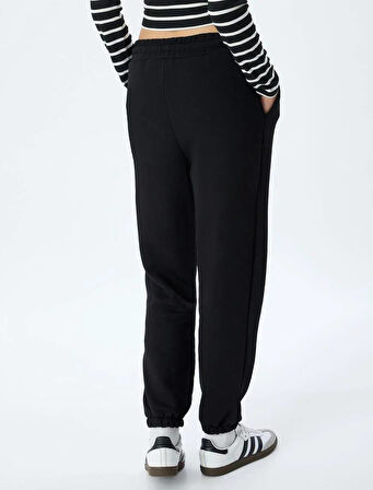 5WAK30003EK Koton Kadın Eşofman Alt SİYAH