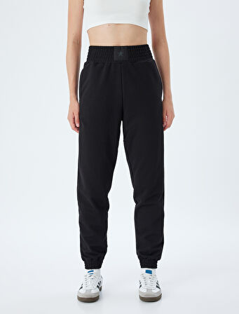 Yüksek Bel Cepli Rahat Kesim Jogger Eşofman Altı