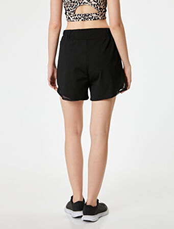 Spor Şort Relax Fit Beli Lastikli İnterlok