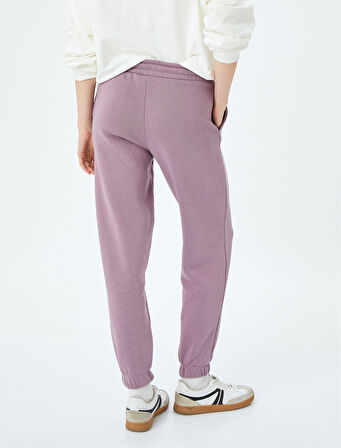 Yüksek Bel Bağcıklı Cepli Jogger Eşofman Altı