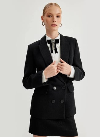 Koton Siyah Kadın Blazer 5WAK50003EW