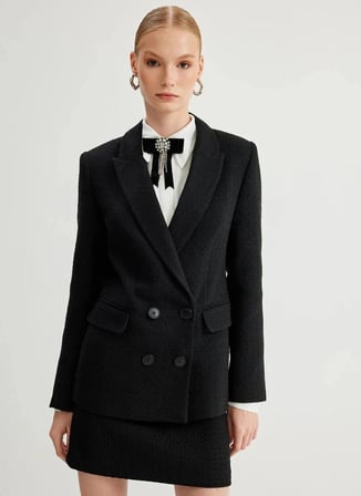 Koton Siyah Kadın Blazer 5WAK50003EW