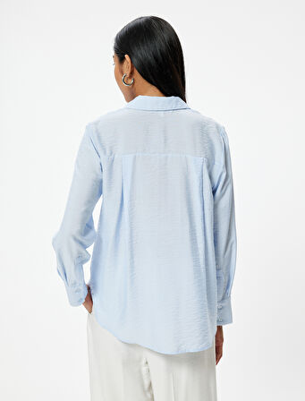 Bol Kalıp Uzun Gömlek Dokulu  Kumaş