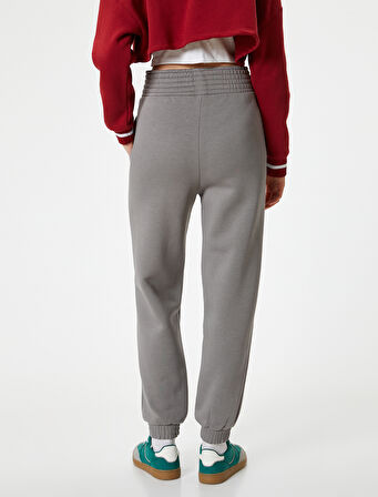 Jogger Eşofman Altı Yüksek Bel Cepli Rahat Kalıp