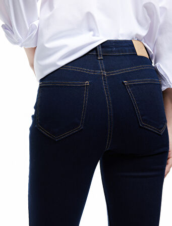 Yüksek Bel Dar Paça Toparlayıcı Jean Pantolon - Skinny Jeans