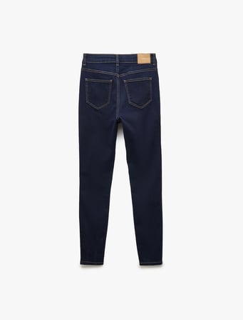 Yüksek Bel Dar Paça Toparlayıcı Jean Pantolon - Skinny Jeans
