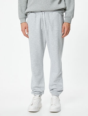 Beli Bağcıklı Cep Detaylı Şardonlu Jogger Eşofman Altı